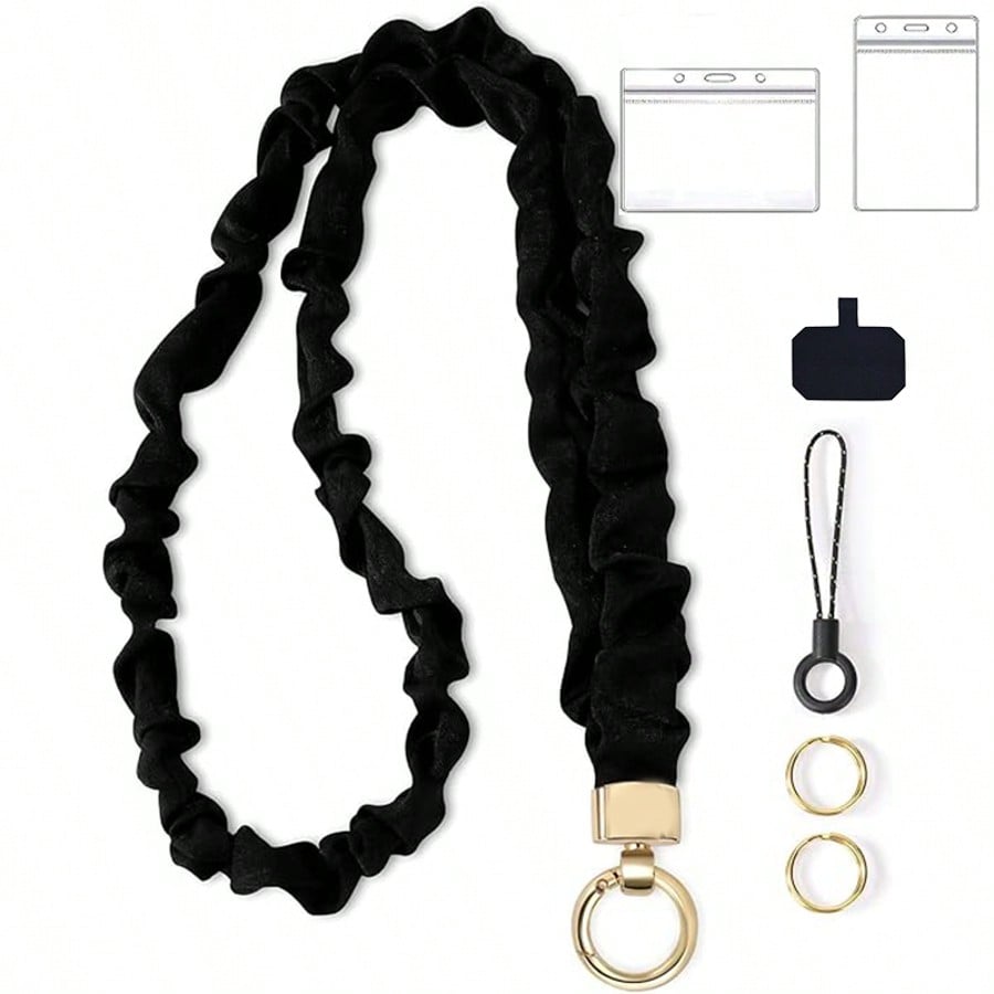 Fashion Scrunchie Lanyard with - Lanyard Badge Holder avis et prix