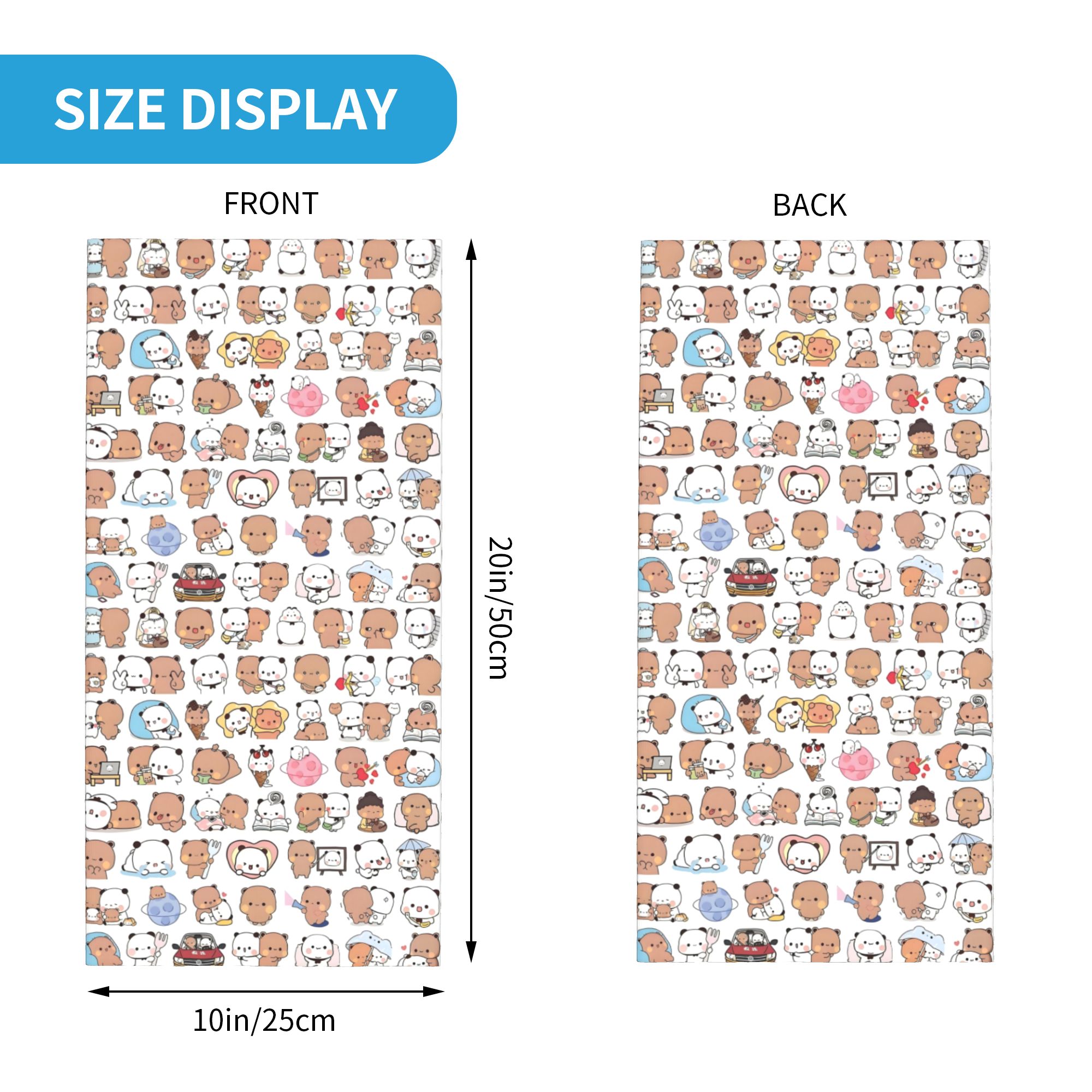 Custom Bear Cartoon Peach And  - Neck Warmer Tube avis et prix