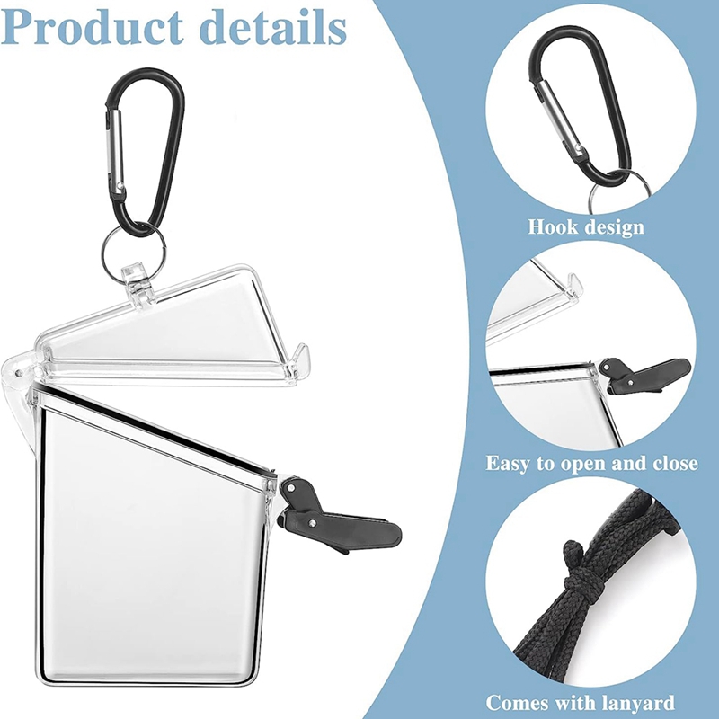3 Pack Waterproof Id Card Badg - Lanyard Badge Holder avis et prix