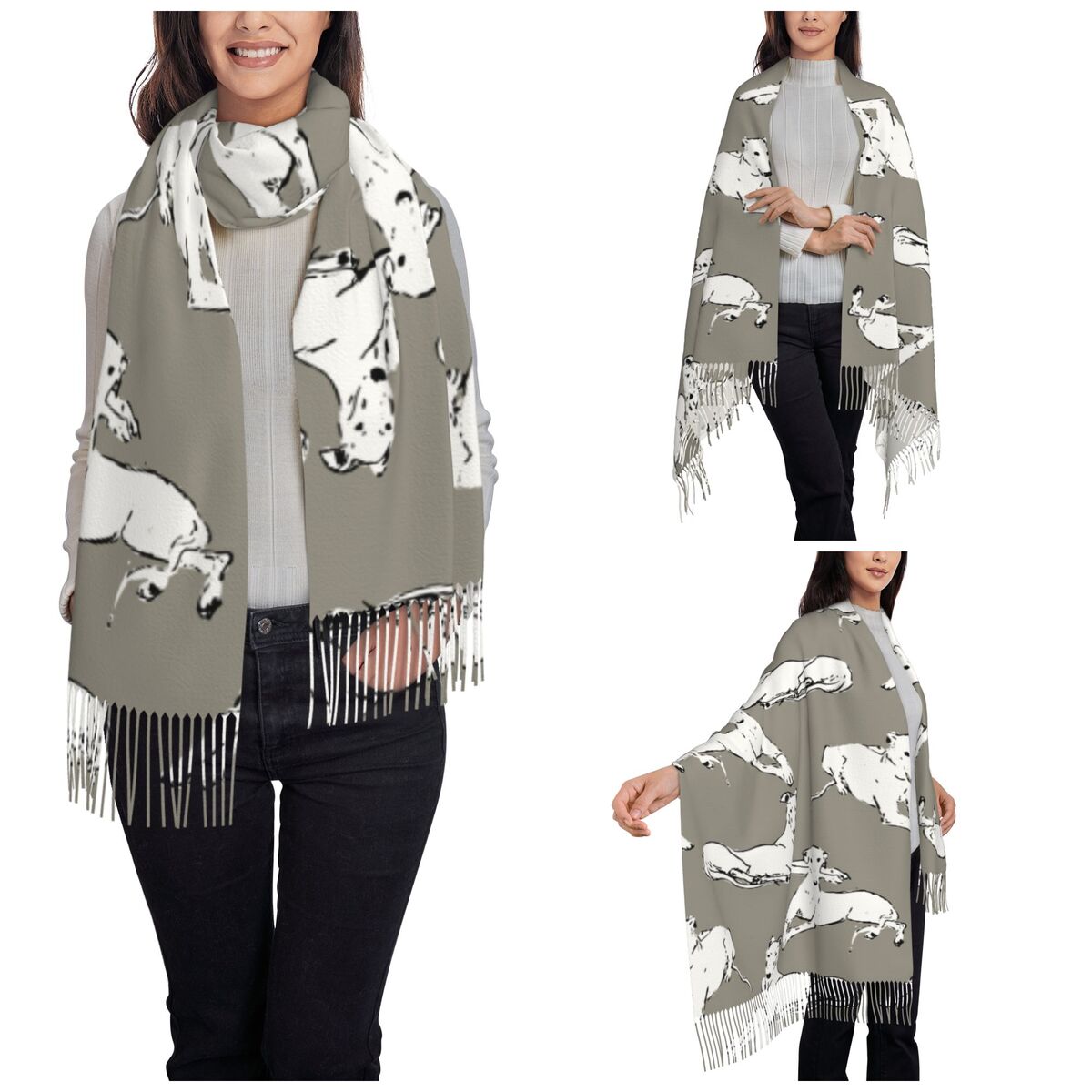 Relaxing Greyhound Whippet Sca - Pashmina Wrap Large avis et prix