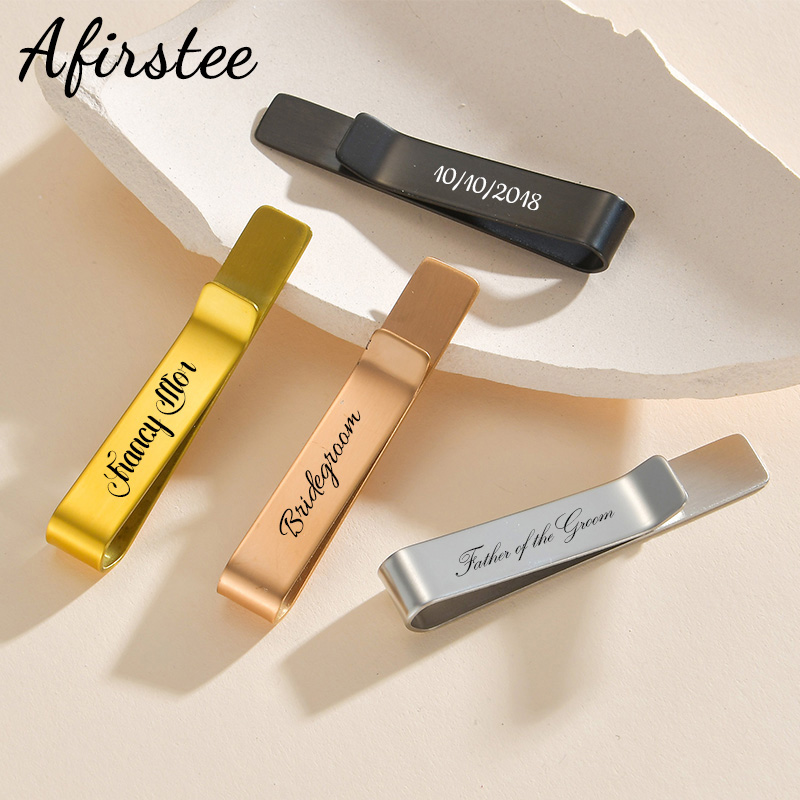 Afirstee Stainless Steel Engra - Tie Bar Set Gift avis et prix