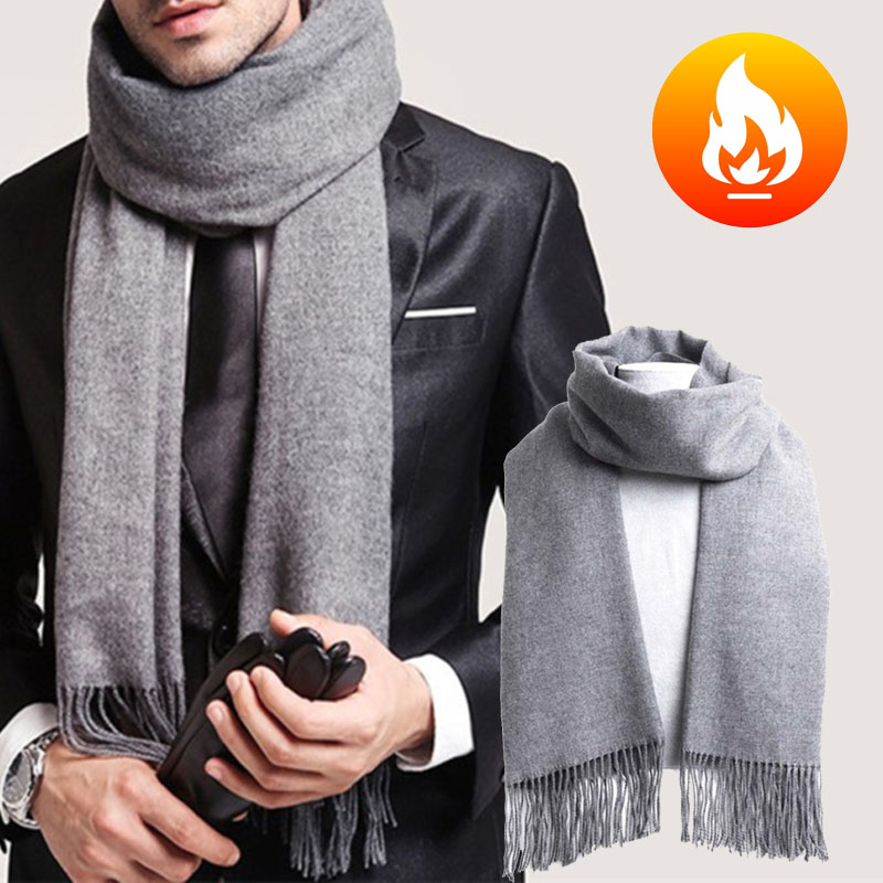 Autumn And Winter Solid Color  - Muffler Men Wool avis et prix