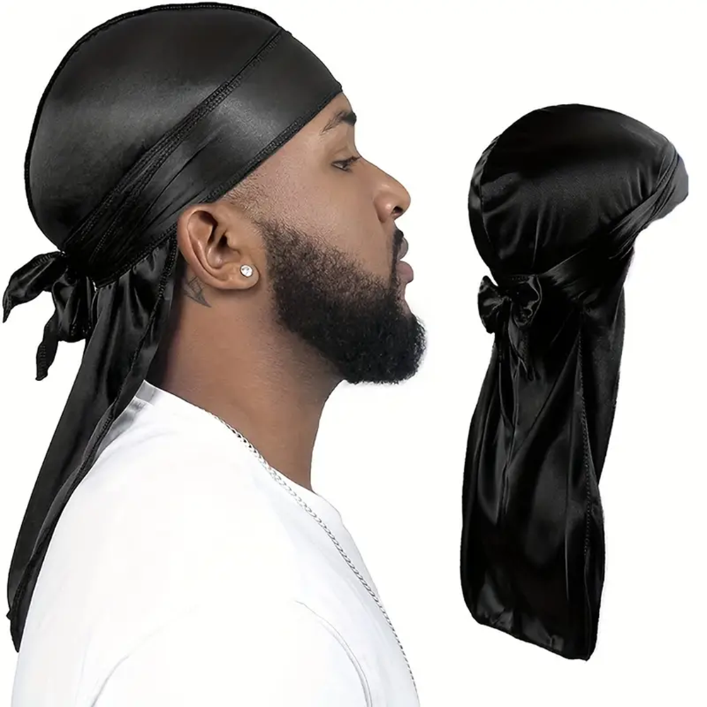 Men's Silk Durag Shower cap Ba - Bandana Doo Rag avis et prix