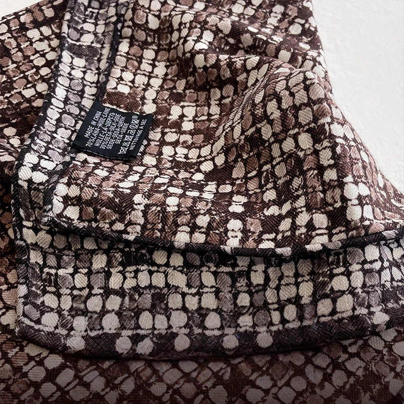 70% Wool 30% Silk Scarves for  - Muffler Men Wool avis et prix