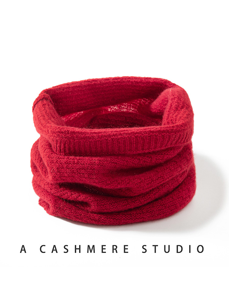 100% Pure Cashmere Waffle Knit - Infinity Scarf Knit avis et prix