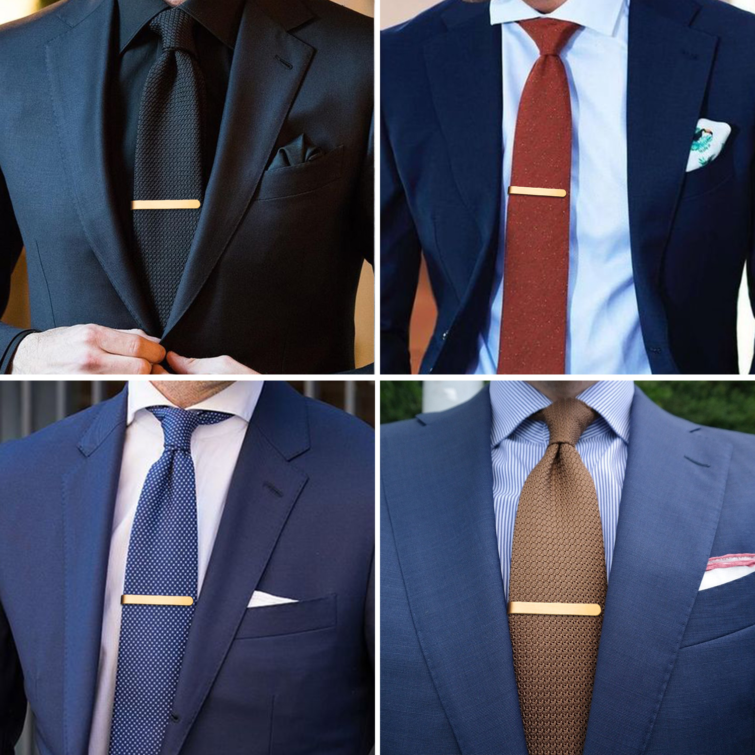HAWSON 4pcs Skinny Tie Clip fo - Tie Bar Set Gift avis et prix
