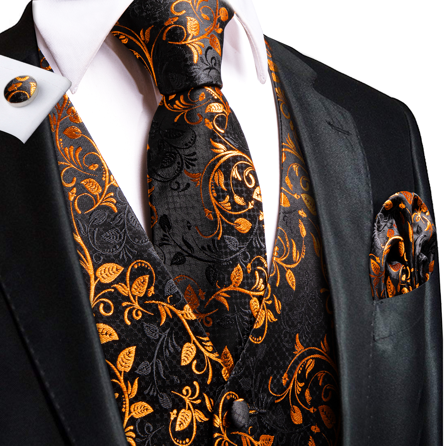 Hi-Tie Silk Mens Vests Sleevel - Silk Tie Striped avis et prix