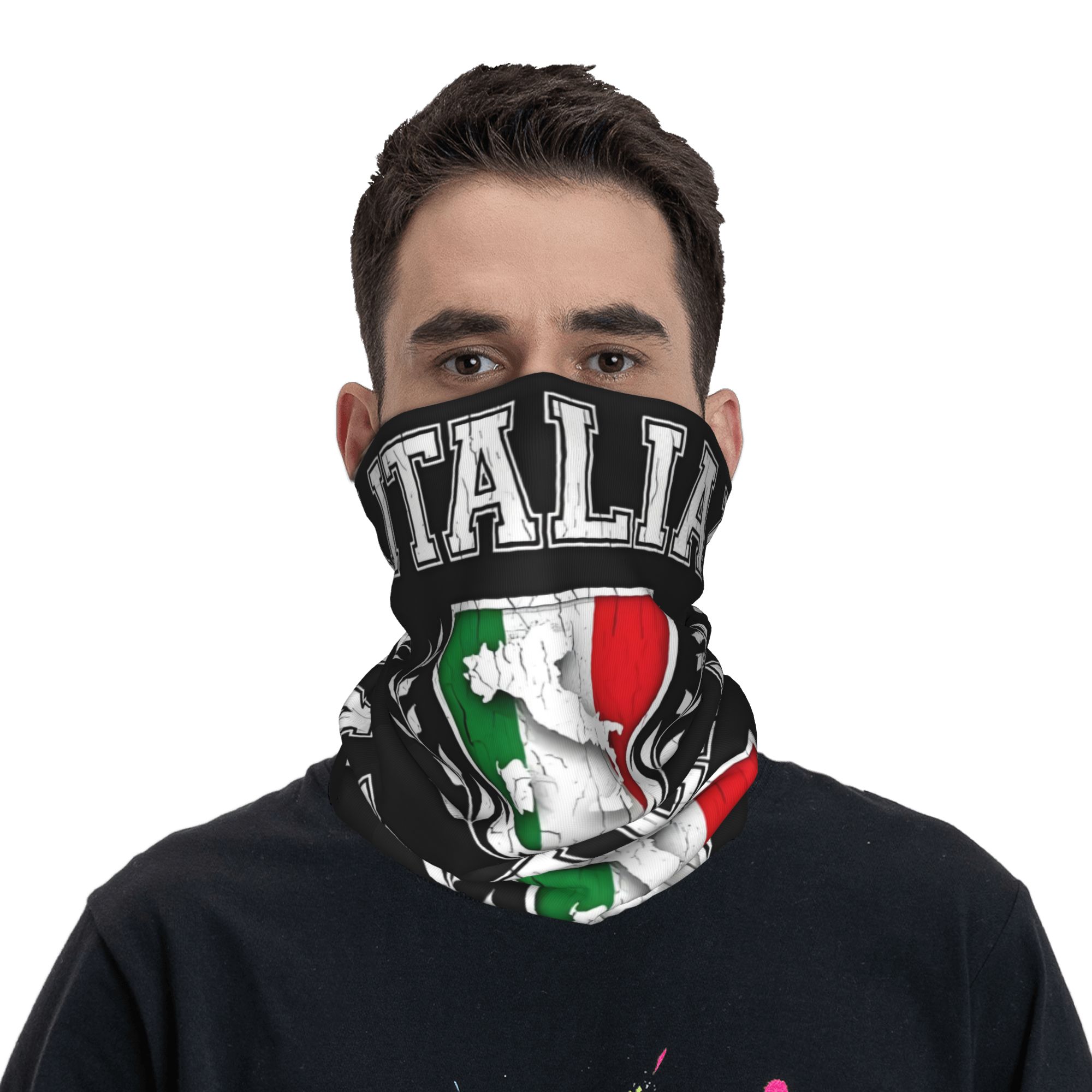 Custom Italy Flag Bandana Neck - Neck Warmer Tube avis et prix
