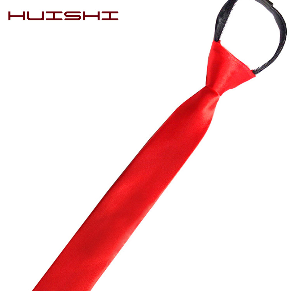 HUISHI Pre-tied Zipper Tie Nec - Skinny Tie Men avis et prix