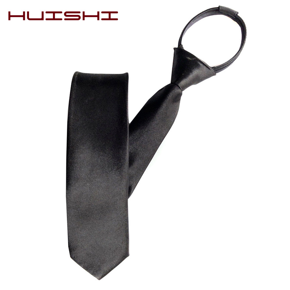 HUISHI Pre-tied Zipper Tie Nec - Skinny Tie Men avis et prix
