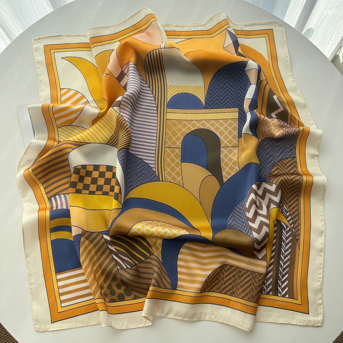 Luxury Square Scarf For Women  - Silk Neck Scarf avis et prix