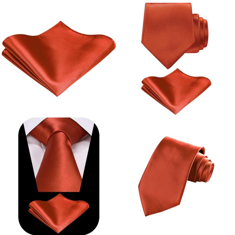 Solid Satin Woven dyed Color F - Pocket Square Set avis et prix