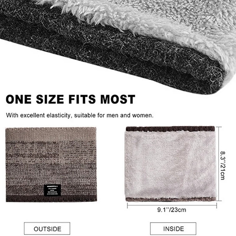 Winter Scarf for Men Fleece Ri - Handkerchief Cotton Men avis et prix