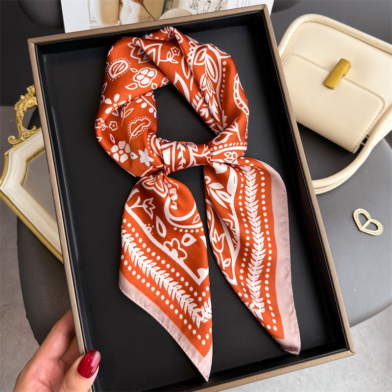1Pc cashew print fashion silk  - Silk Neck Scarf avis et prix