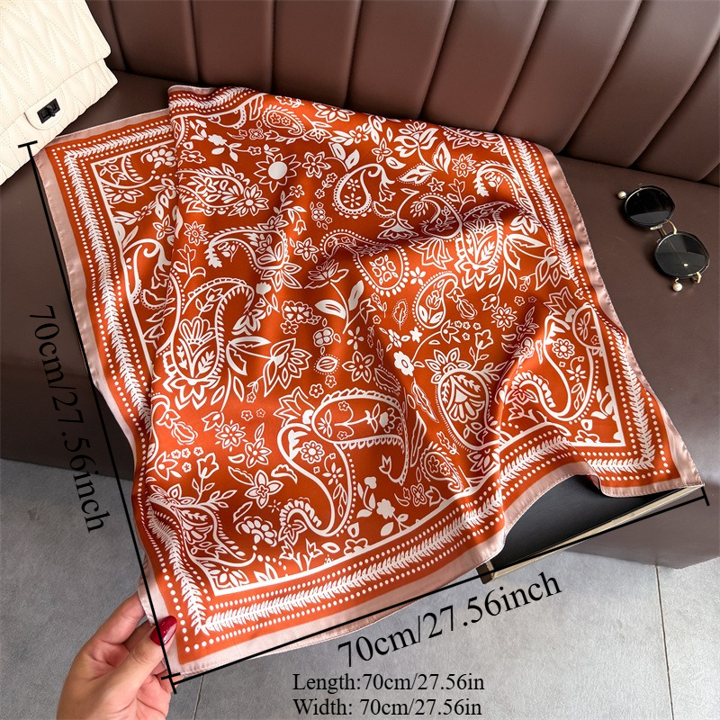 1Pc cashew print fashion silk  - Silk Neck Scarf avis et prix