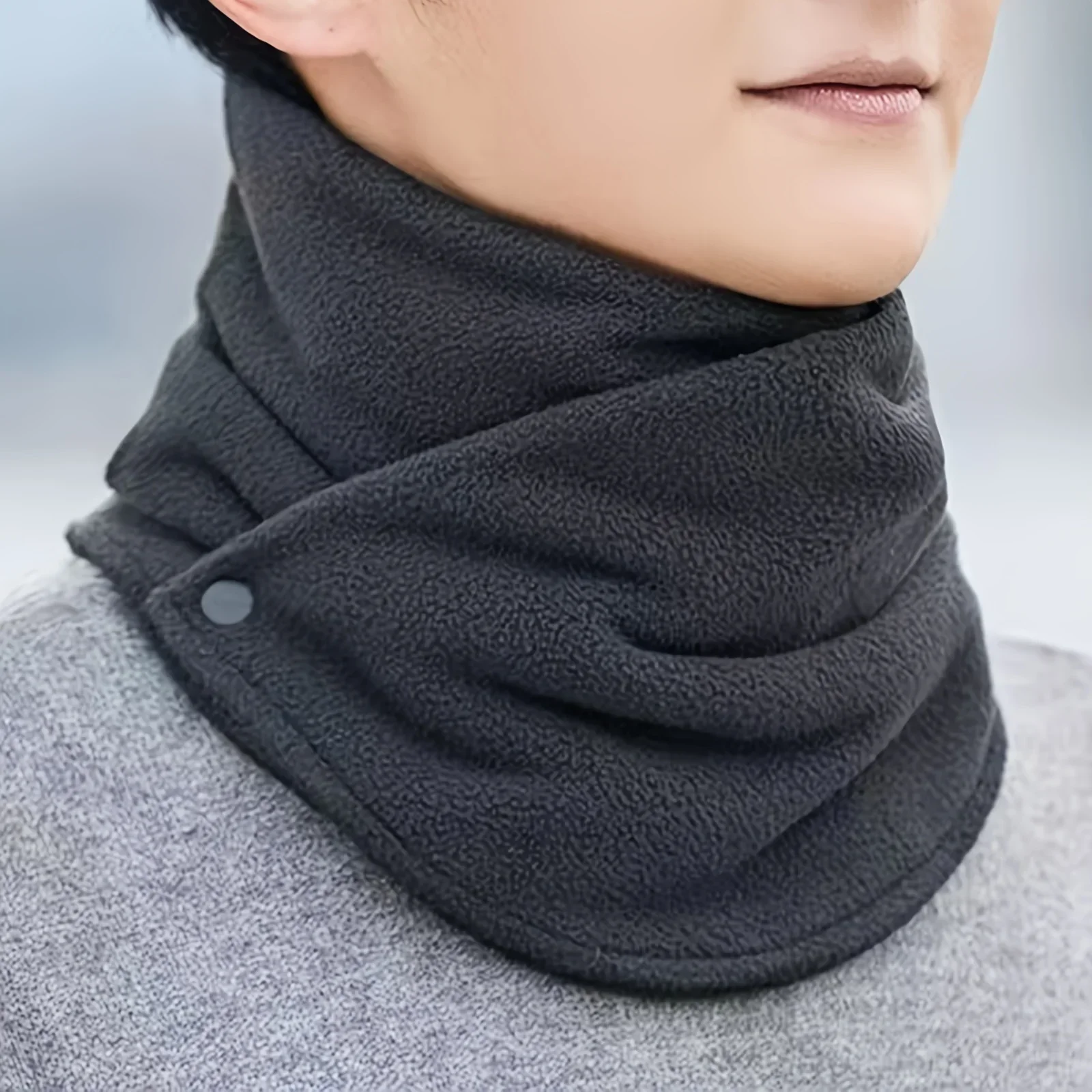 New Lamb Fleece for Women Scar - Ascot Neck Scarf avis et prix