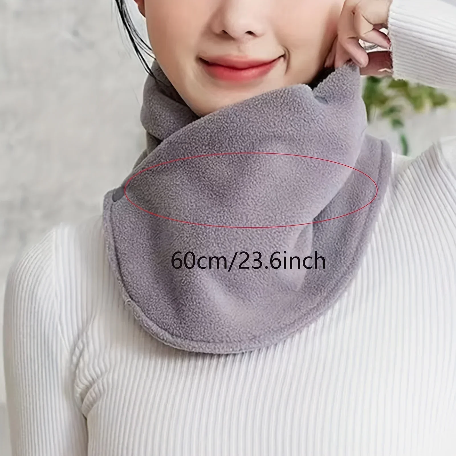 New Lamb Fleece for Women Scar - Ascot Neck Scarf avis et prix