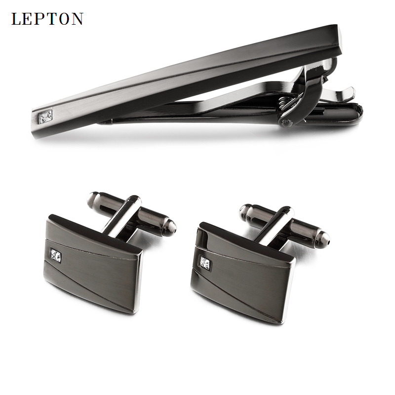 Classic Black Cufflinks & Tie  - Tie Bar Set Gift avis et prix