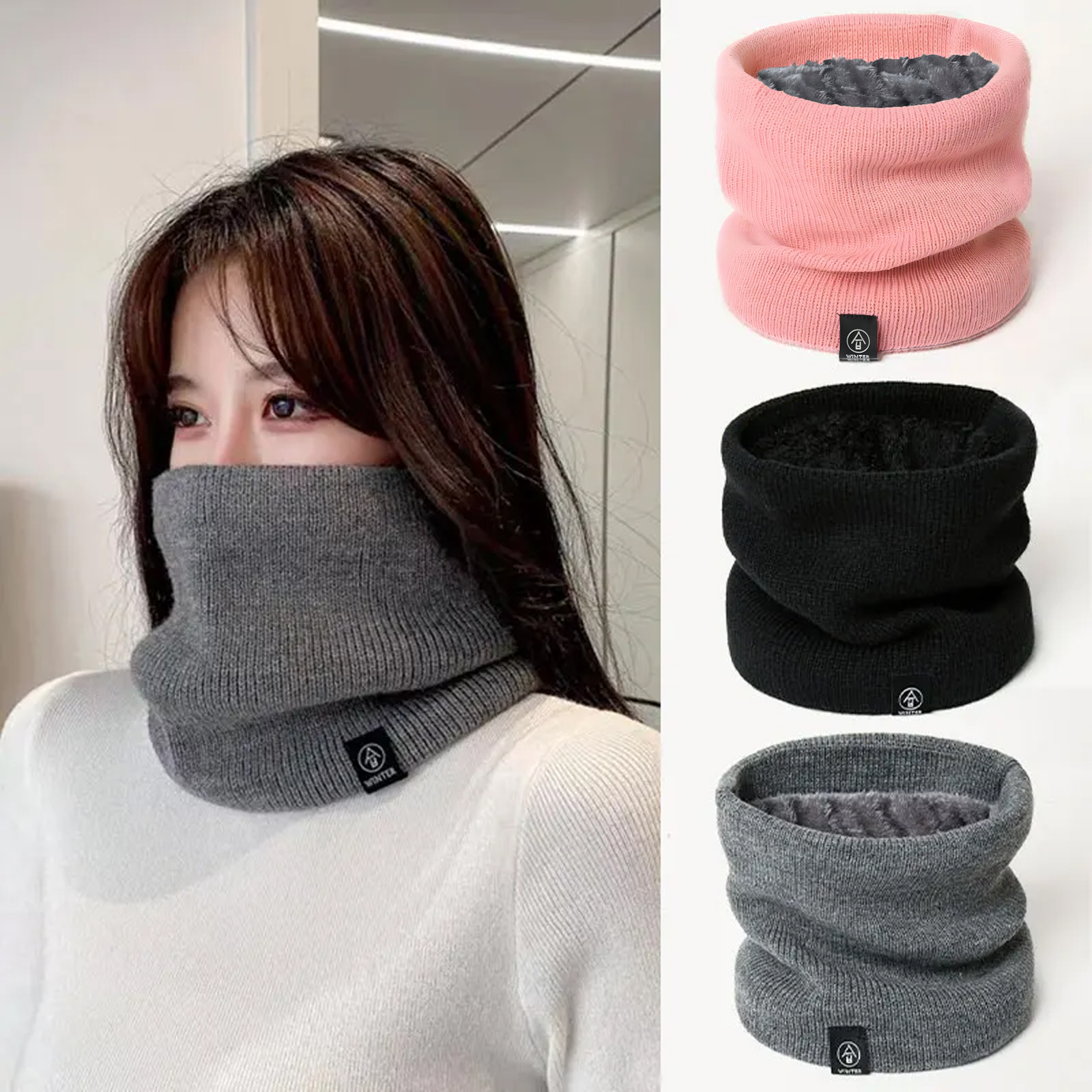 Fashion Women Knitted Scarf So - Muffler Men Wool avis et prix