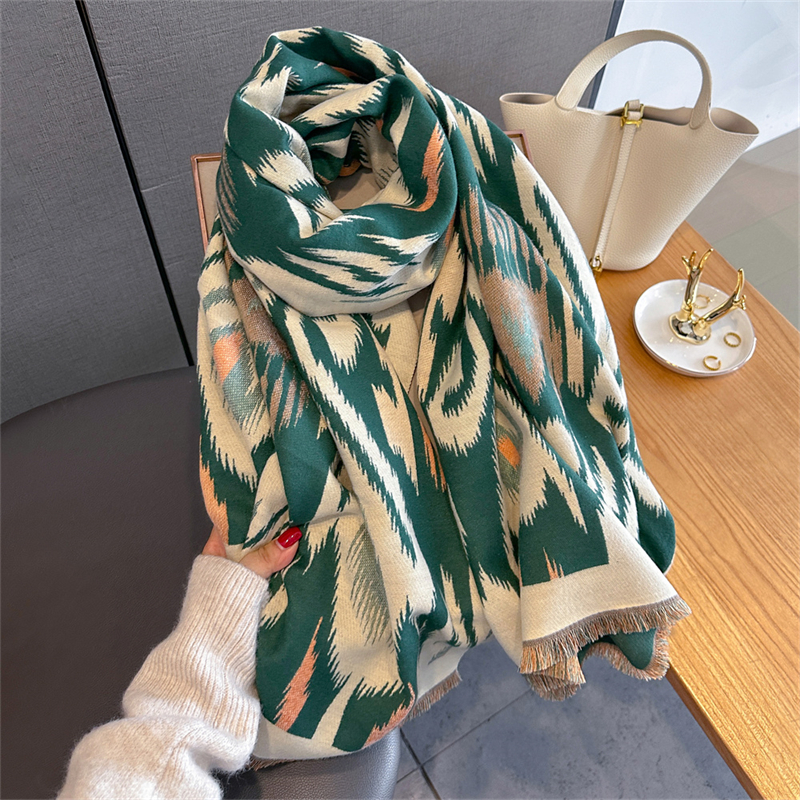 2025 Brand Warm Cashmere Ponch - Woven Scarf Blanket avis et prix