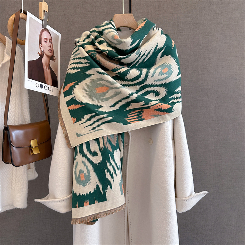 2025 Brand Warm Cashmere Ponch - Woven Scarf Blanket avis et prix