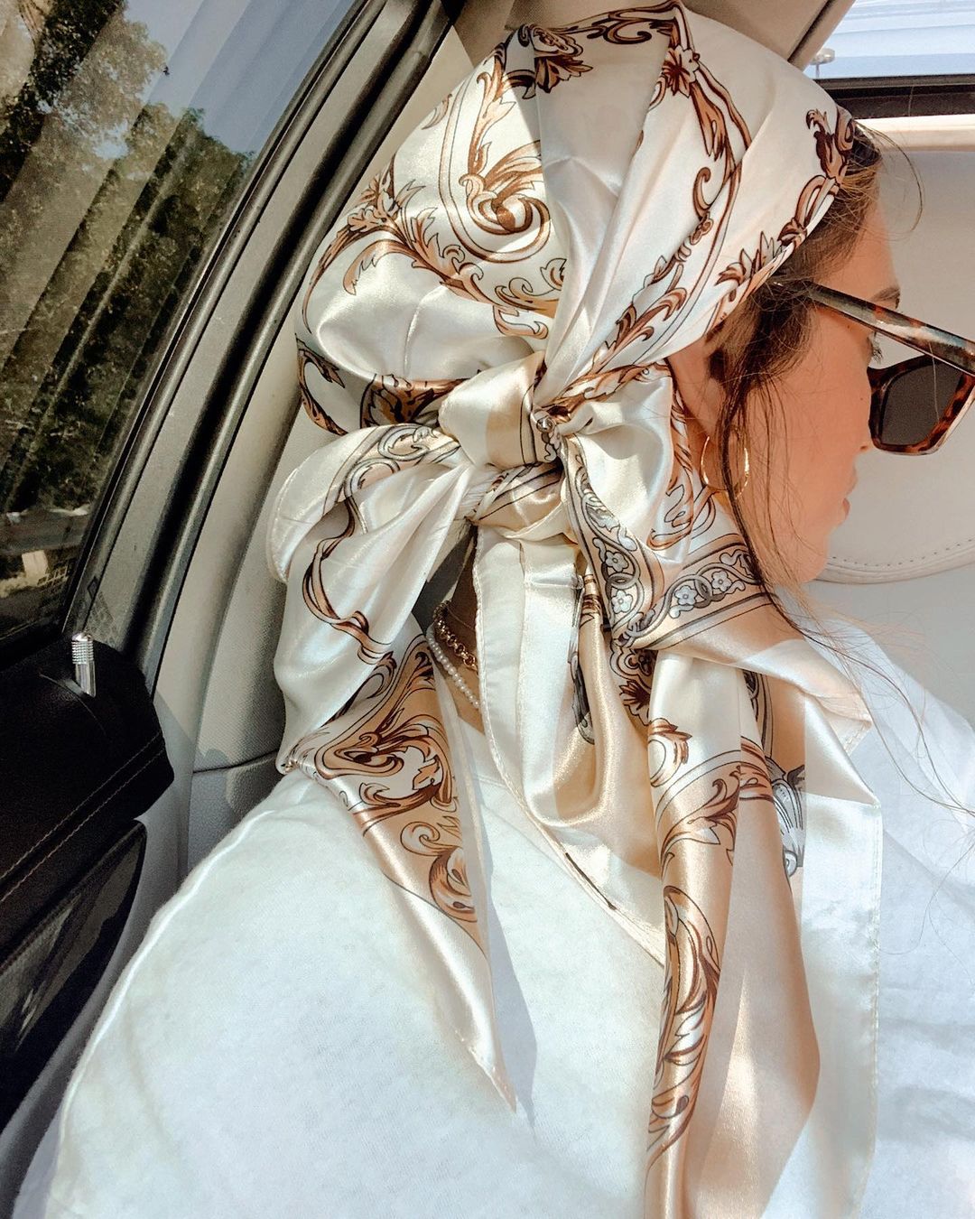 Satin Square Scarf Women Musli - Silk Neck Scarf avis et prix
