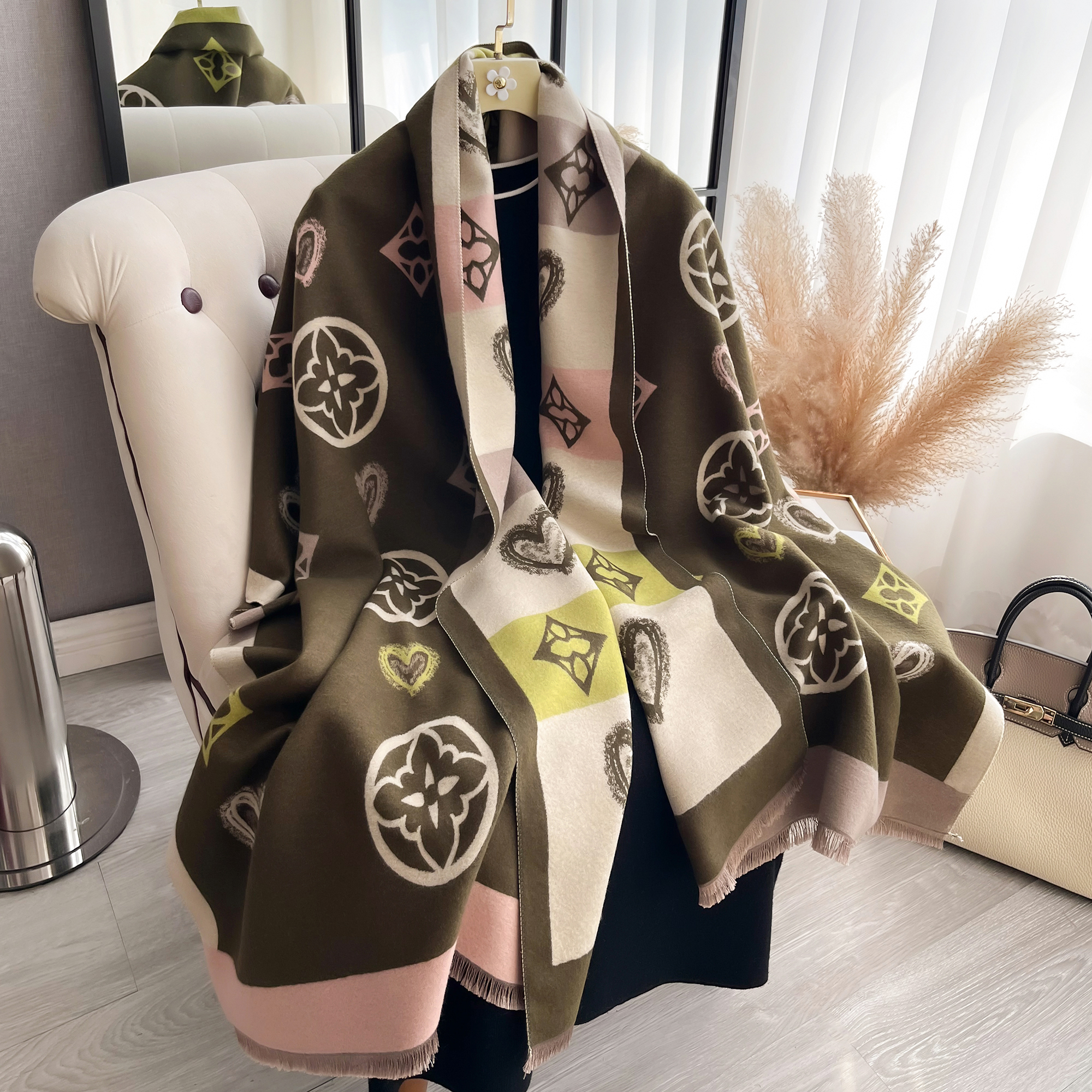 Luxury Cashmere Love Scarf Win - Woven Scarf Blanket avis et prix