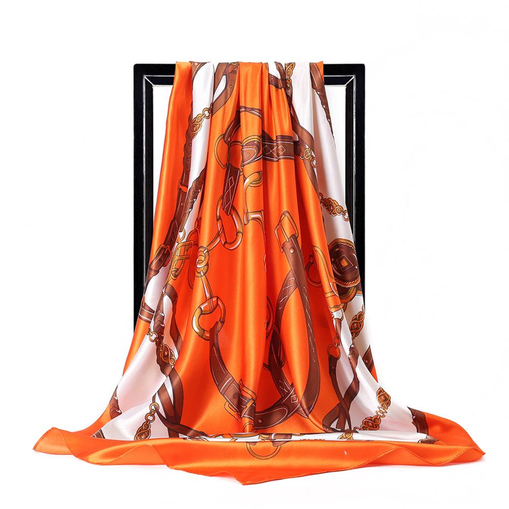 90*90cm Ladies Silk Scarf Band - Scarf Silk Square avis et prix