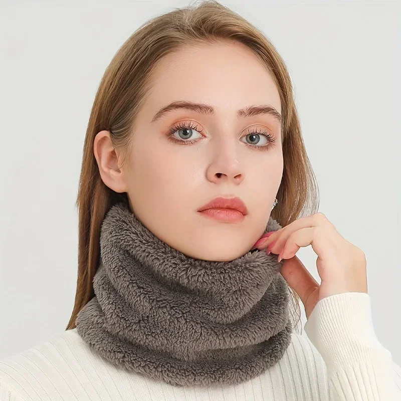 Windproof Plush Infinity Scarf - Infinity Scarf Knit avis et prix