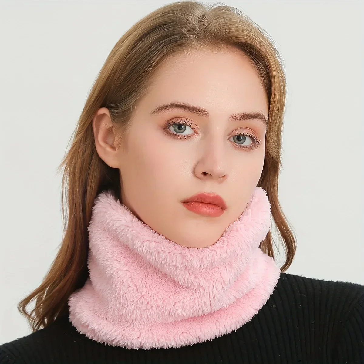 Windproof Plush Infinity Scarf - Infinity Scarf Knit avis et prix