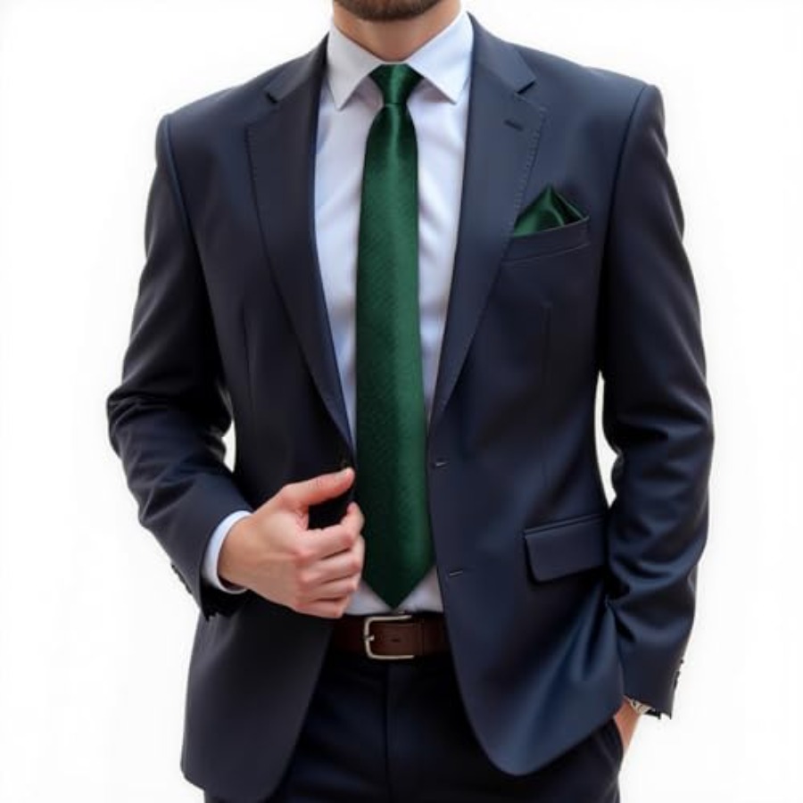Silk Zipper Ties for Men,Paisl - Pocket Square Set avis et prix