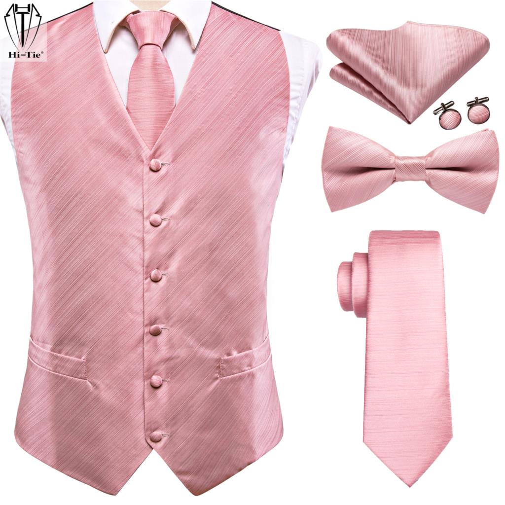 Hi-Tie Luxury Silk Mens Vests  - Silk Tie Striped avis et prix