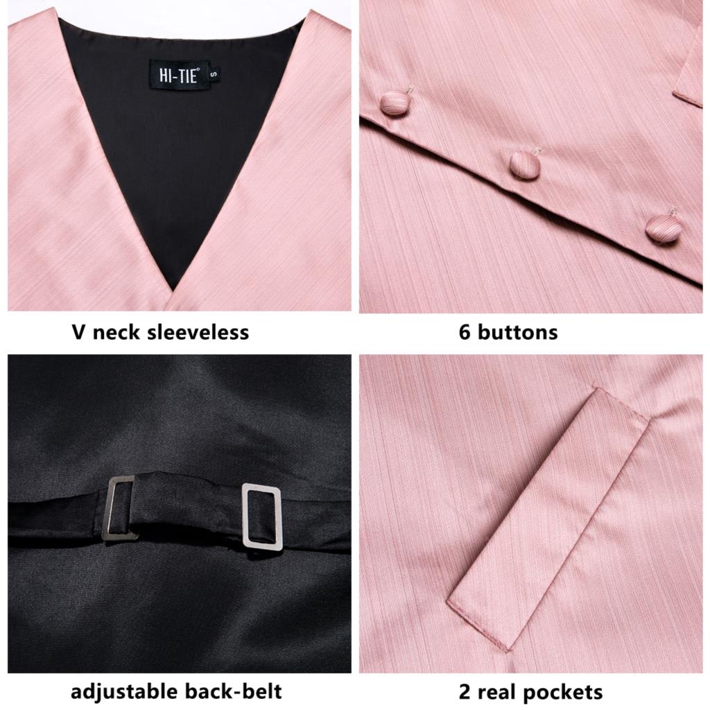 Hi-Tie Luxury Silk Mens Vests  - Silk Tie Striped avis et prix