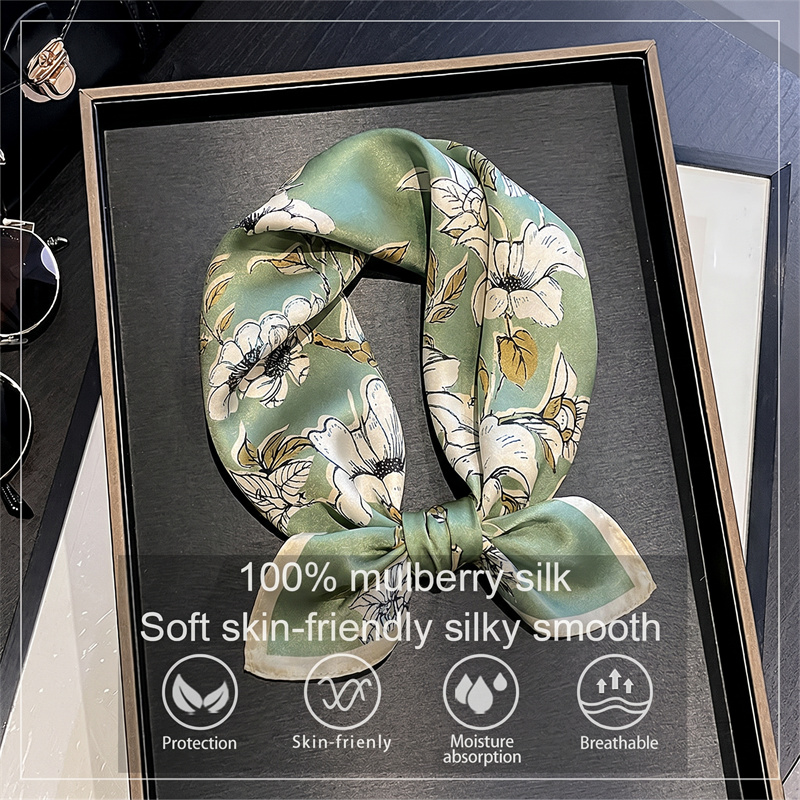 100% Mulberry Silk Scarf Fresh - Silk Neck Scarf avis et prix