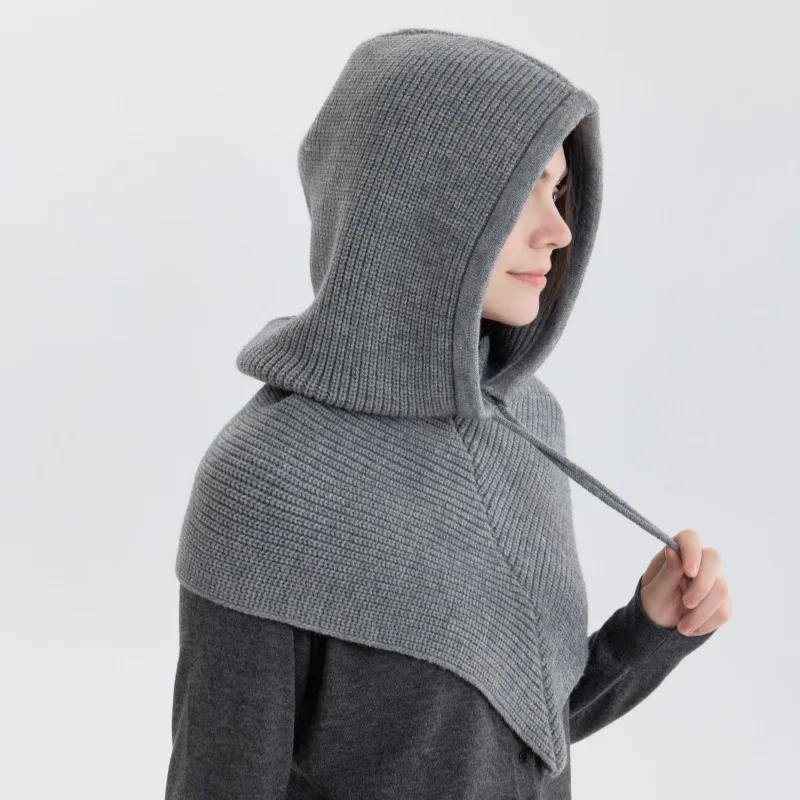 Women's Knitted Beanie Hat wit - Infinity Scarf Knit avis et prix