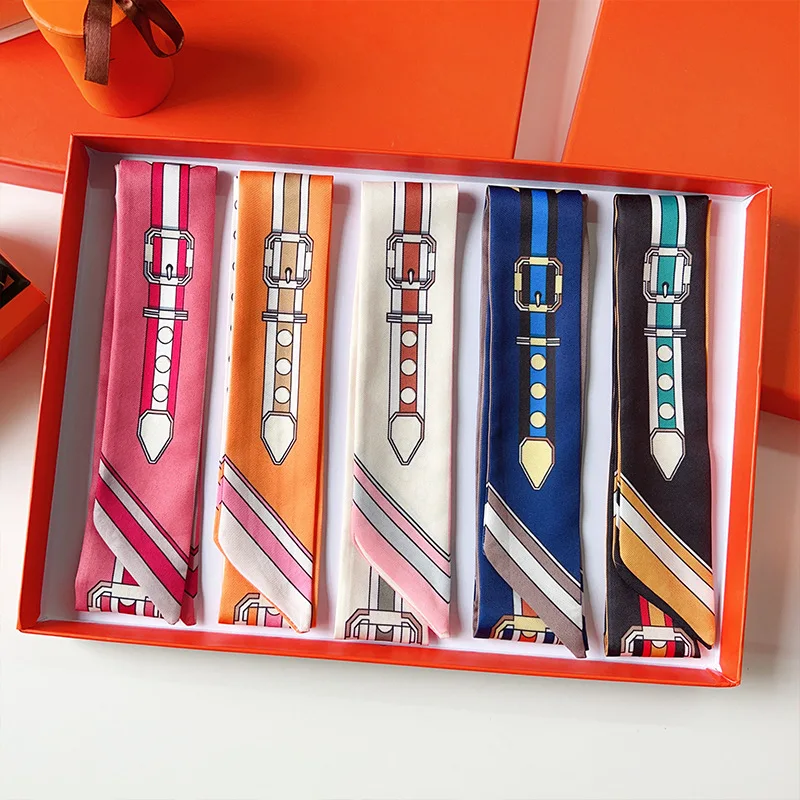 Women Scarf Skinny Silk Scarf  - Face Scarf Mask avis et prix