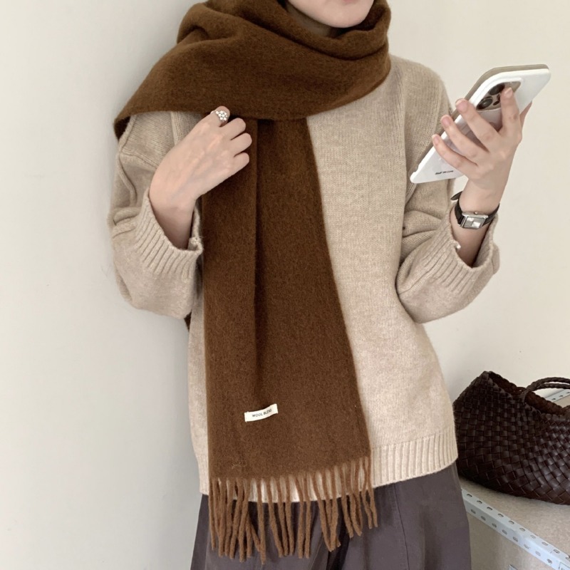Korean Version Chic Solid Tass - Muffler Men Wool avis et prix