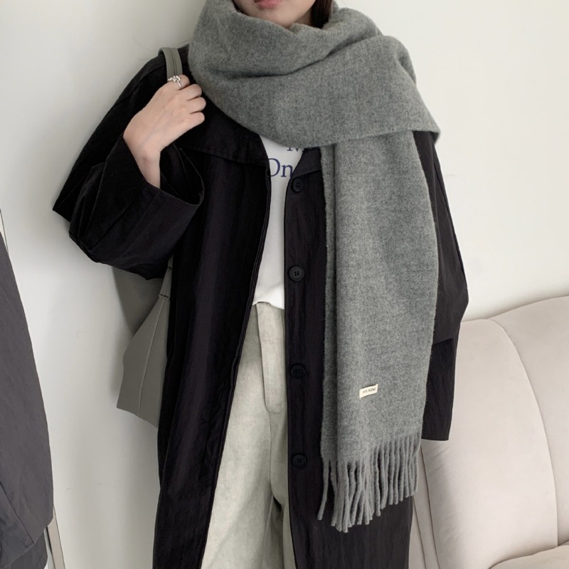 Korean Version Chic Solid Tass - Muffler Men Wool avis et prix