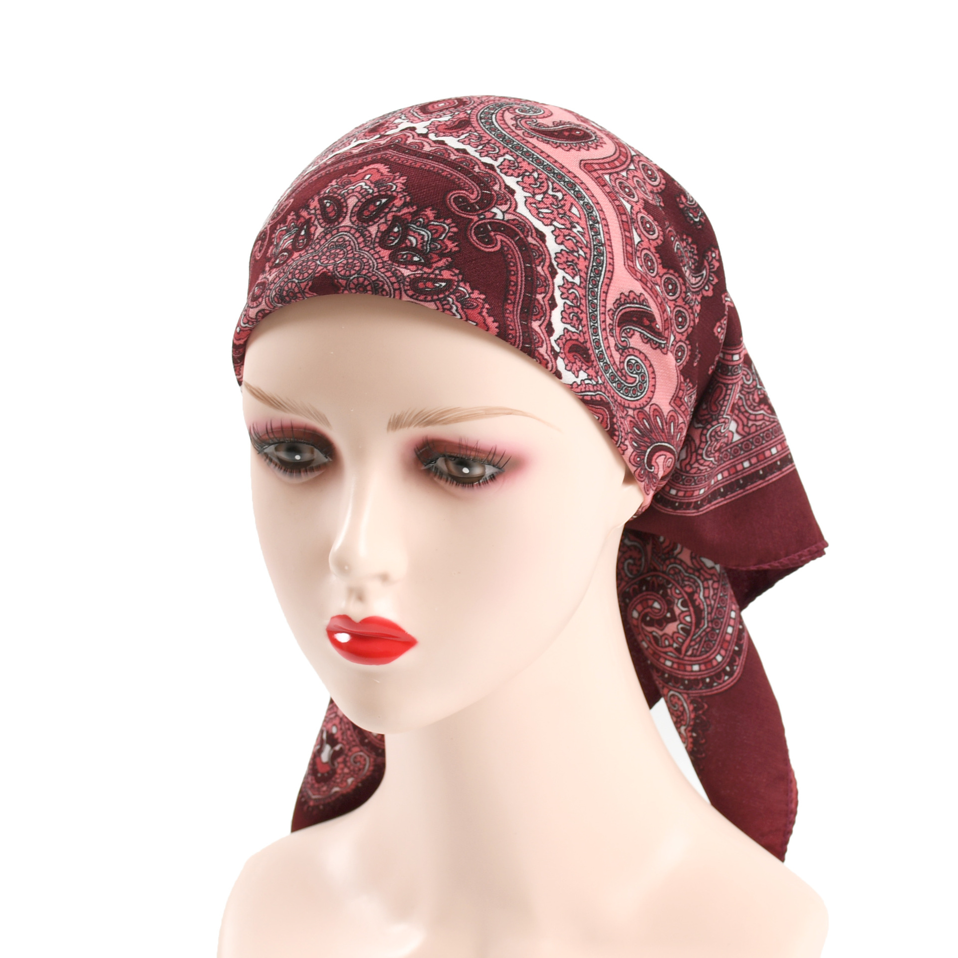 70*70cm Women Retro Floral Rus - Bandana Cotton avis et prix