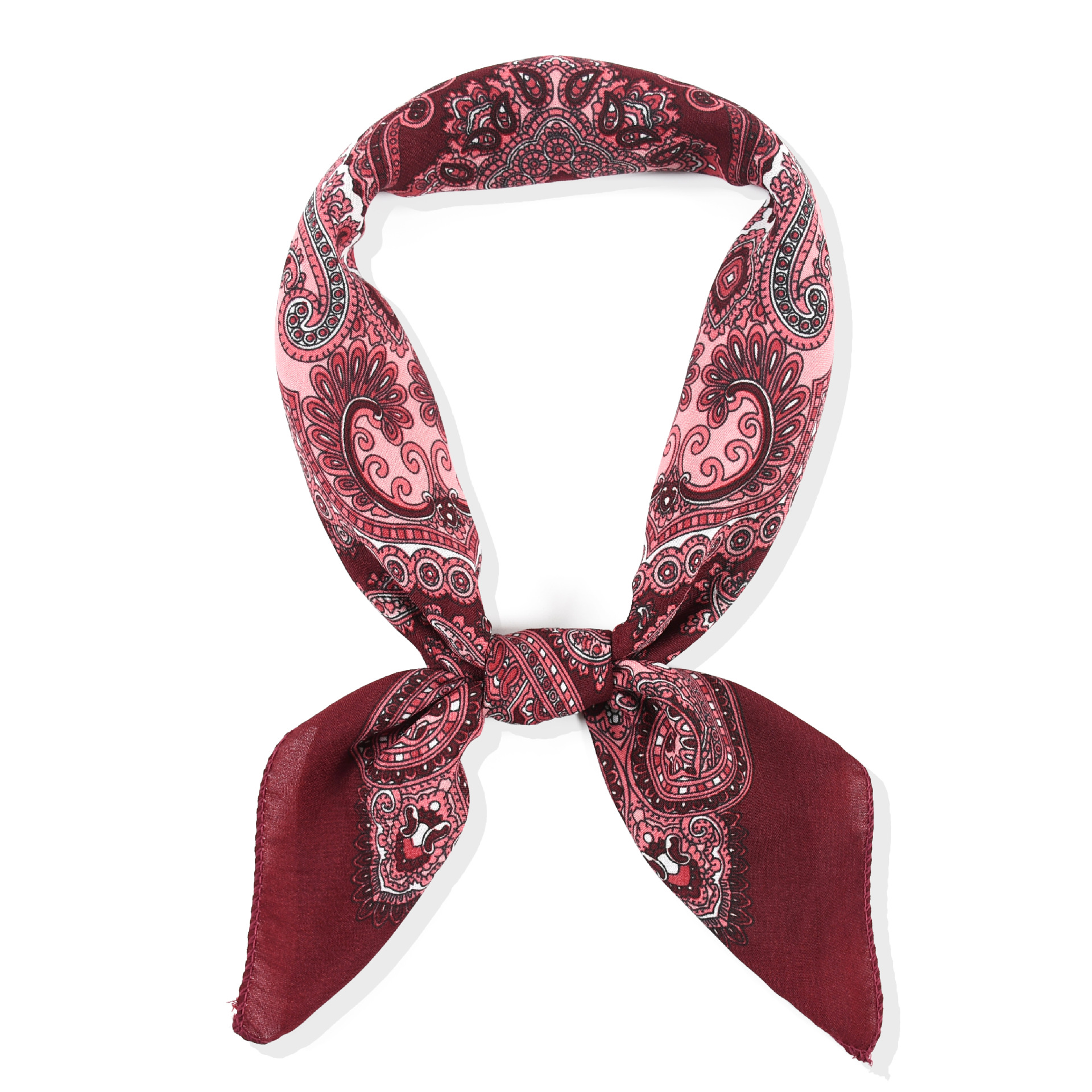 70*70cm Women Retro Floral Rus - Bandana Cotton avis et prix