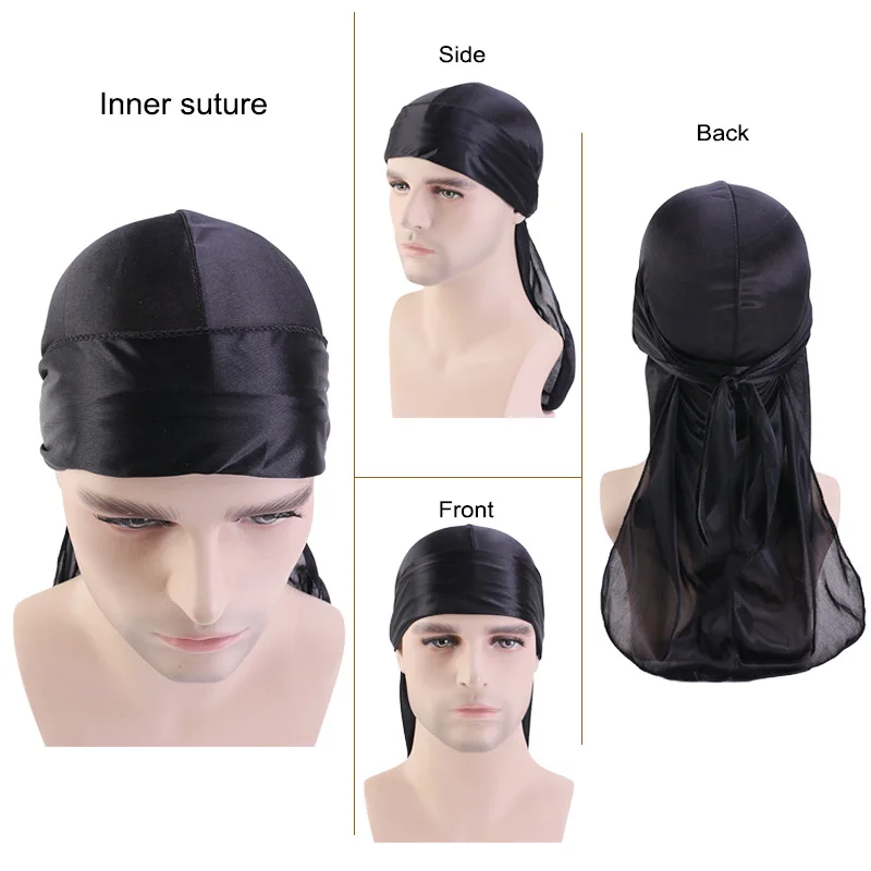 Long Tail Unisex Adult Satin D - Bandana Doo Rag avis et prix