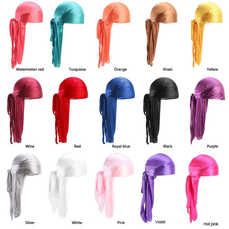 Long Tail Unisex Adult Satin D - Bandana Doo Rag avis et prix