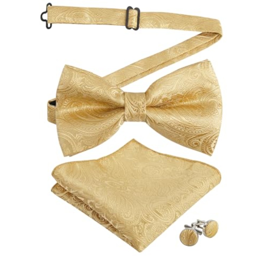 Mens Paisley Bow Tie, Pocket S - Pocket Square Set avis et prix
