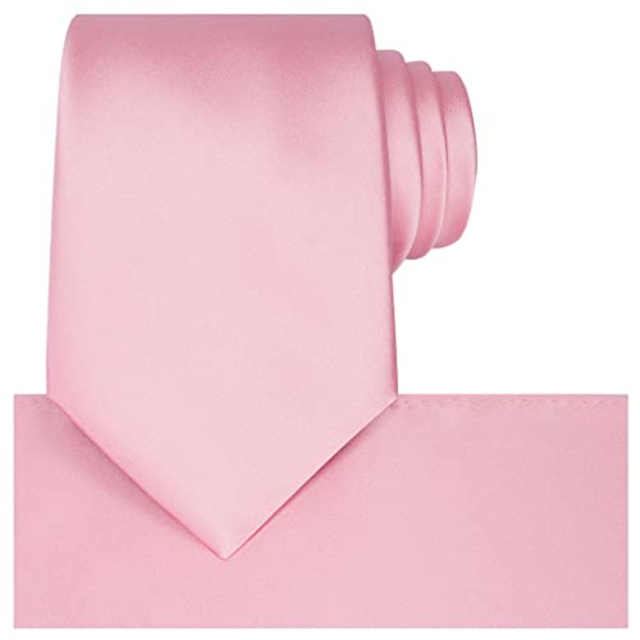 Satin Tie Set Solid Ties Mens  - Pocket Square Set avis et prix