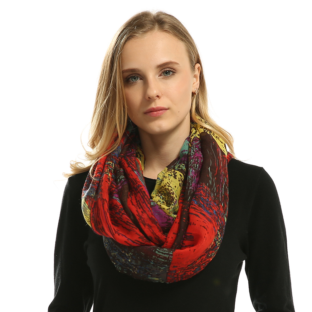 Fashion Women Soft Viscose Pri - Infinity Scarf Knit avis et prix