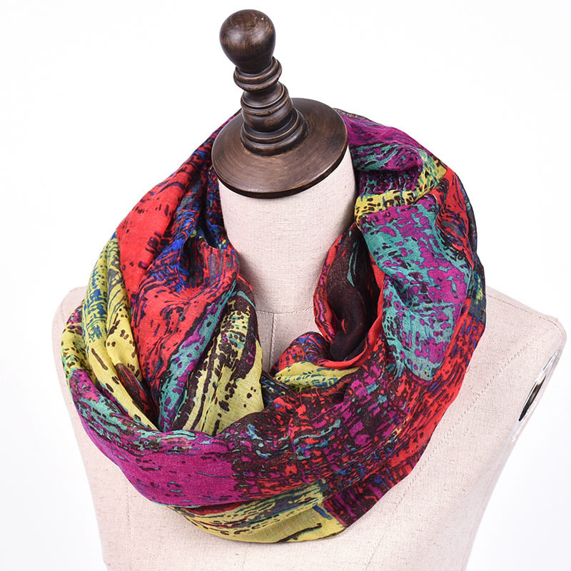Fashion Women Soft Viscose Pri - Infinity Scarf Knit avis et prix