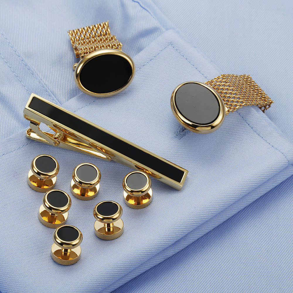 VAGULA New 9PCS Cuff links Tie - Tie Bar Set Gift avis et prix