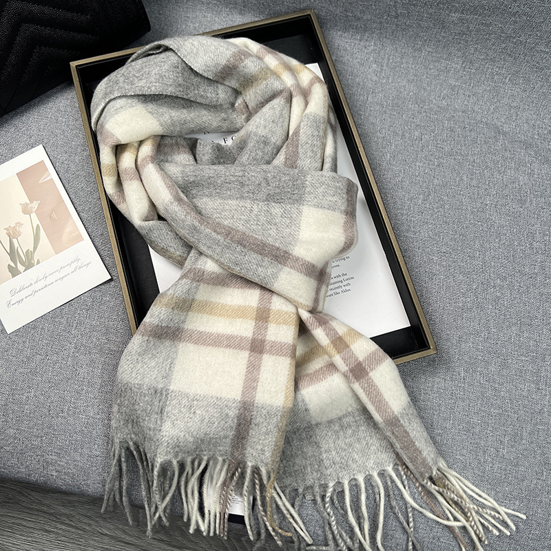 High Quality 100% Wool Scarf W - Muffler Men Wool avis et prix