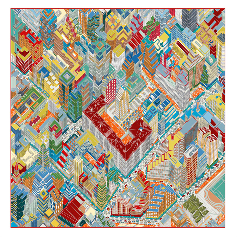 Silk Scarf Women Magic City Pr - Scarf Silk Square avis et prix