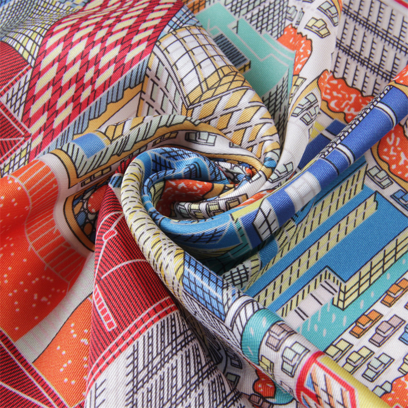 Silk Scarf Women Magic City Pr - Scarf Silk Square avis et prix